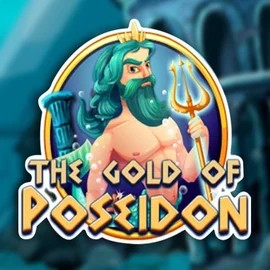 The Gold of Poseidon slot logo by Red Rake Gaming at Spinmacho Casino